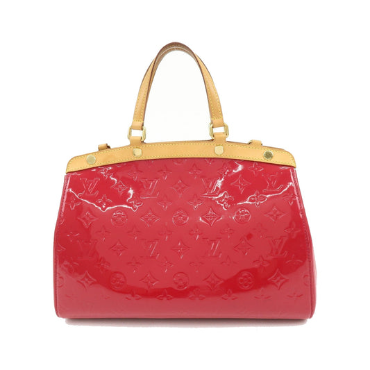 Louis Vuitton Brea Monogram Vernis, Red, Leather, Handbag