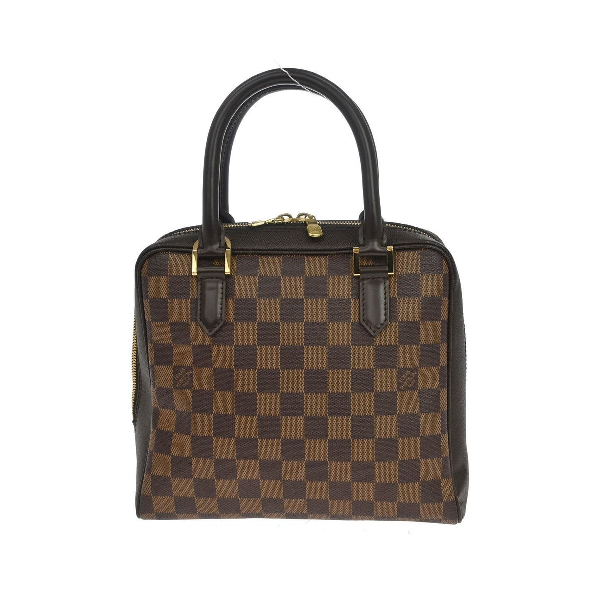 Louis Vuitton Brera Damier Ebene, Brown, Canvas, Handbag