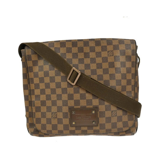 Louis Vuitton Brooklyn Damier, Brown, Canvas, Crossbody Bag