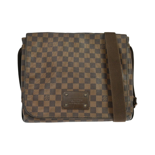 Louis Vuitton Brooklyn Damier, Brown, Canvas, Handbag