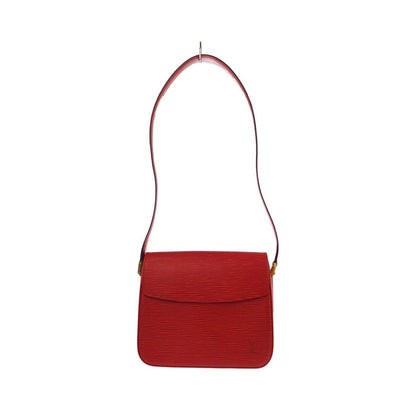 Louis Vuitton Buci Epi Leather, Red, Leather, Handbag