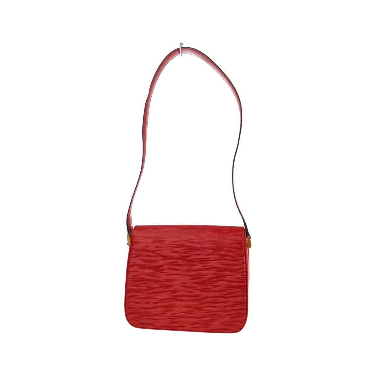 Louis Vuitton Buci Epi Leather, Red, Leather, Handbag