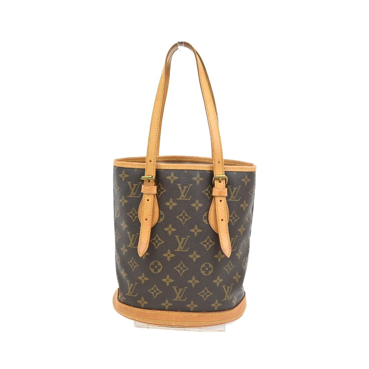 Louis Vuitton Bucket Monogram, Brown, Canvas, Handbag