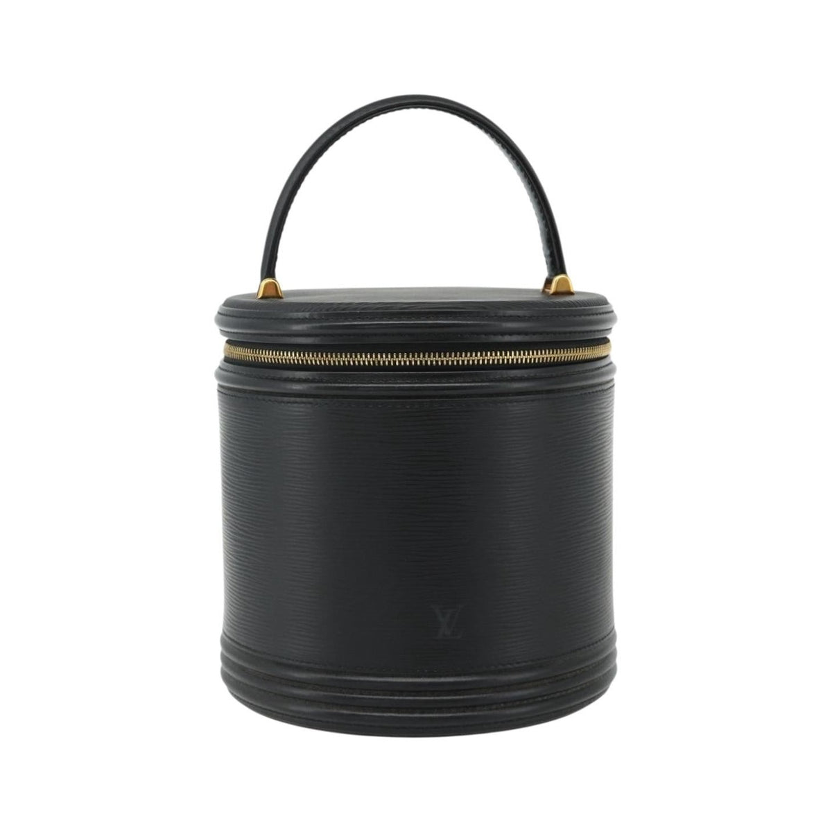 Louis Vuitton Cannes Epi Leather, Black, Leather, Handbag