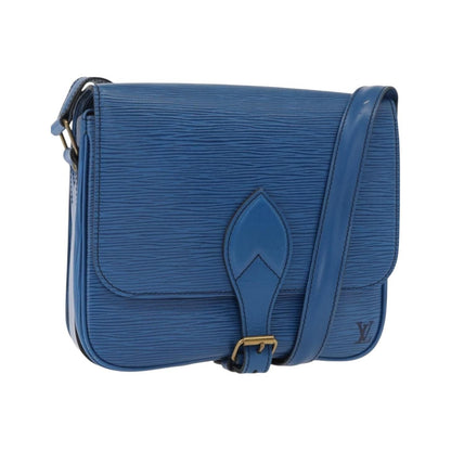 Louis Vuitton Cartouchiere Epi Leather, Blue, Leather, Shoulder Bag