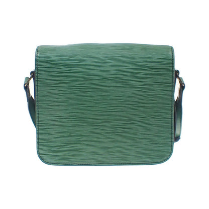 Louis Vuitton Cartouchiere Epi Leather, Green, Leather, Handbag