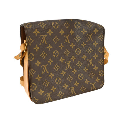 Louis Vuitton Cartouchiere Monogram, Brown, Canvas, Shoulder Bag
