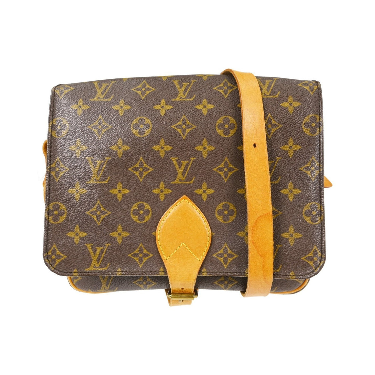 Louis Vuitton Cartouchiere Monogram Canvas, Brown, Canvas, Shoulder Bag