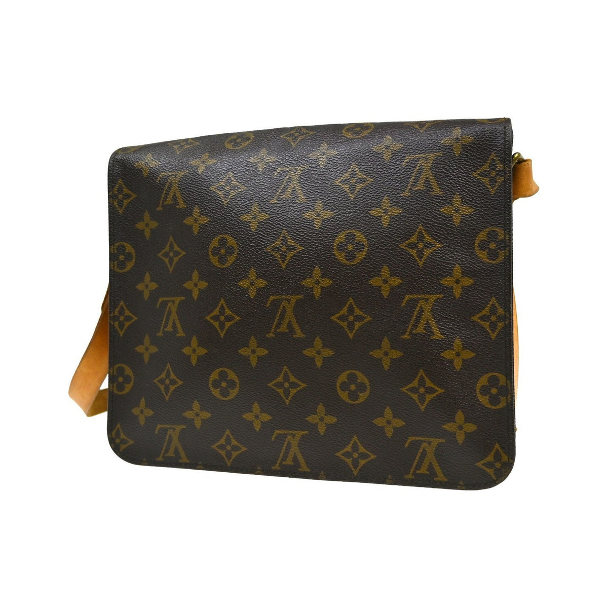 Louis Vuitton Cartouchiere Monogram Canvas, Brown, Canvas, Handbag