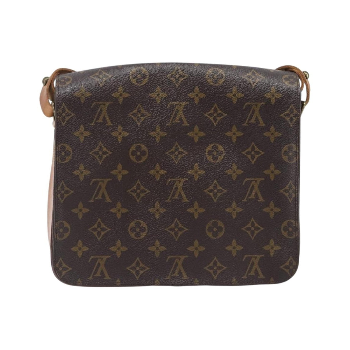 Louis Vuitton Cartouchiere Monogram Canvas, Brown, Canvas, Handbag