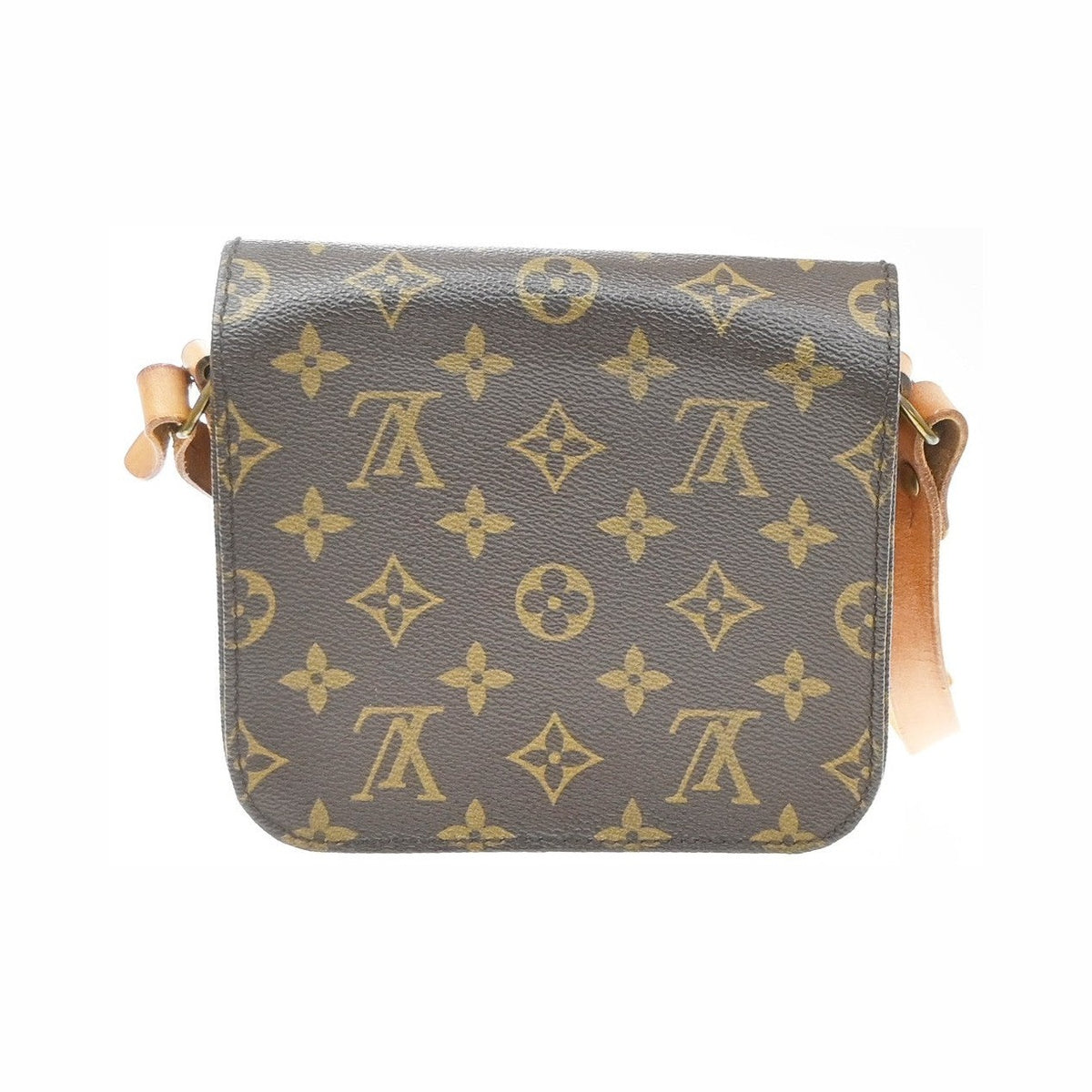 Louis Vuitton Cartouchiere Monogram Canvas, Brown, Canvas, Handbag