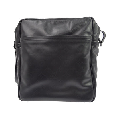 Louis Vuitton Clarkson Messenger Monogram Shadow Leather, Black, Leather, Handbag