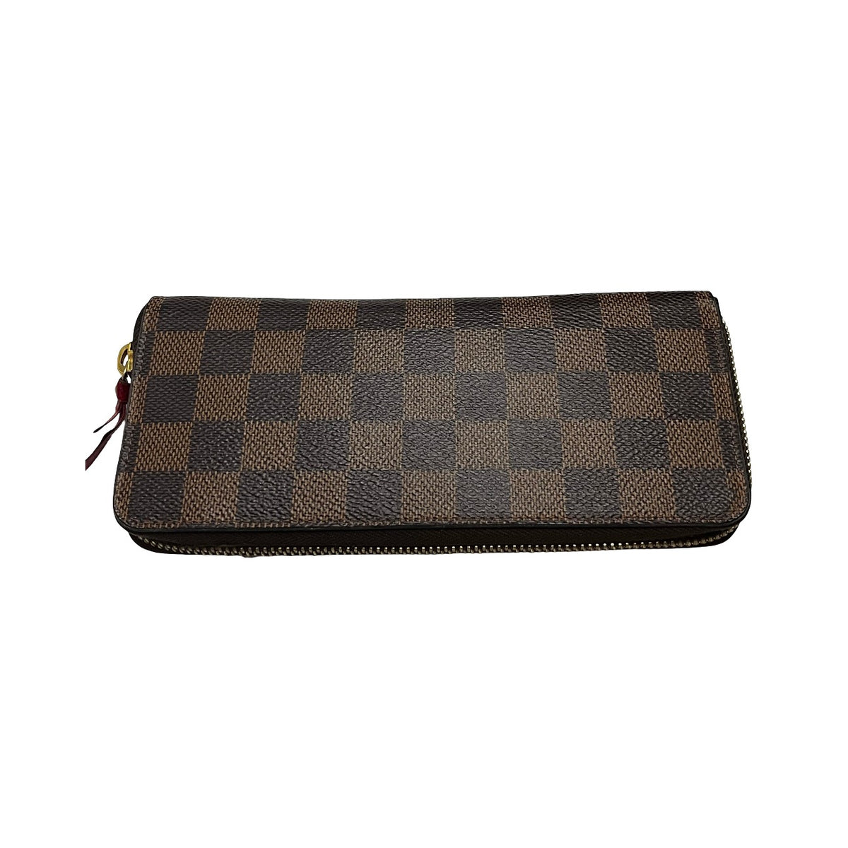 Louis Vuitton Clemence Damier Ebene, Brown, Canvas, Wallet