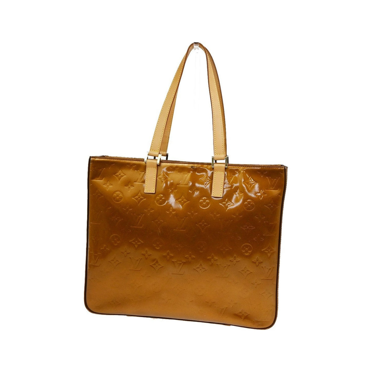 Louis Vuitton Columbus Monogram Vernis, Brown, Patent Leather, Handbag