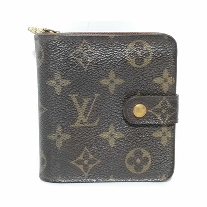 Louis Vuitton Compact Zip Perforated Monogram Canvas, Brown, Canvas, Wallet
