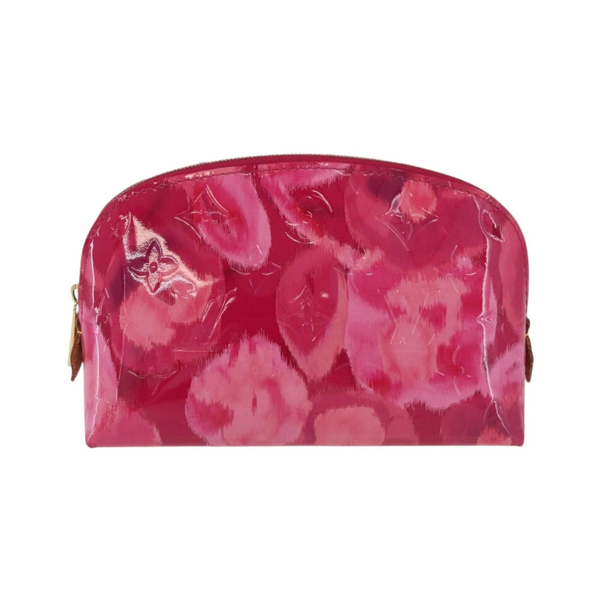 Louis Vuitton Cosmetic Case Limited Edition Monogram Vernis Ikat, Pink, Patent Leather, Toiletry Case