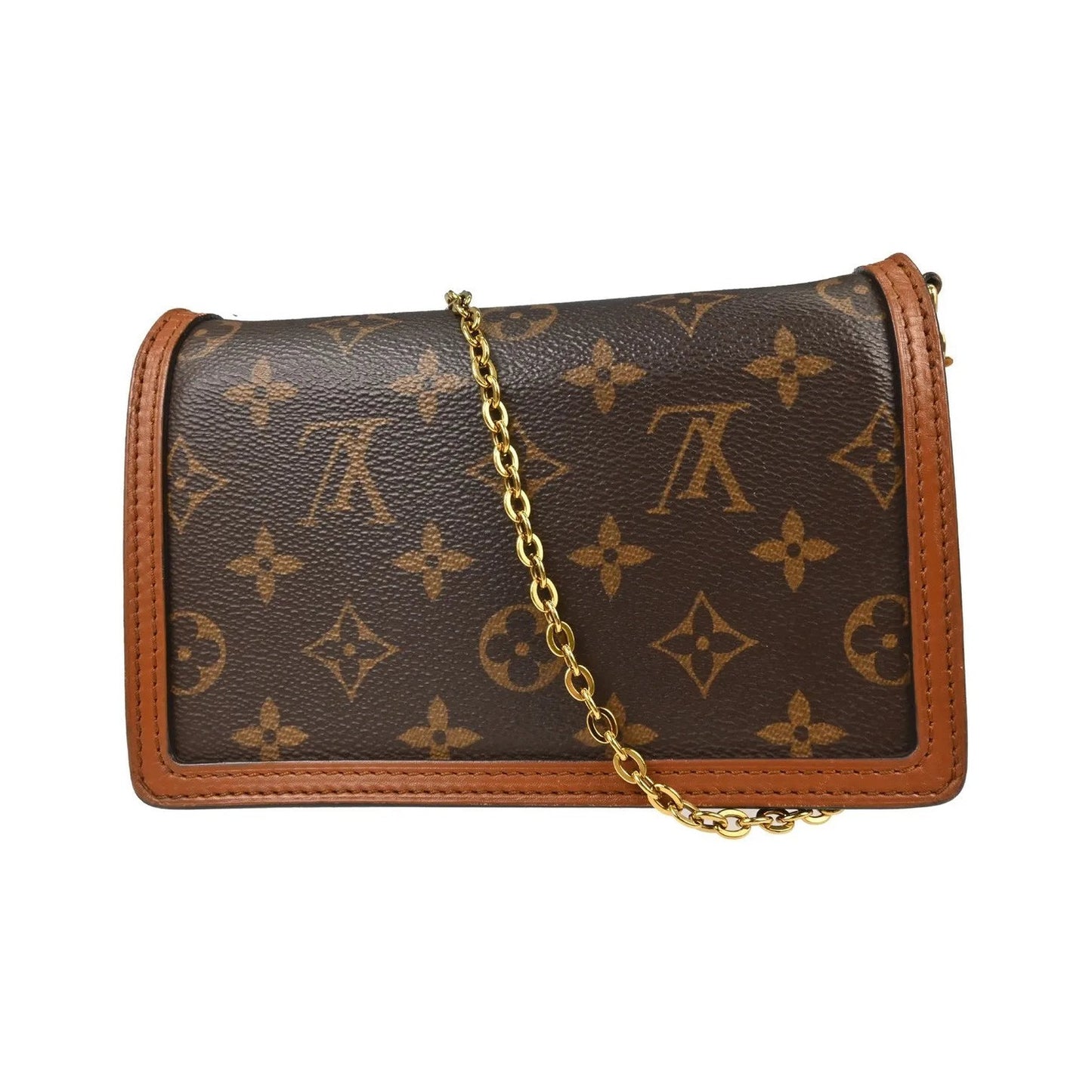 Louis Vuitton Dauphine Chain Reverse Monogram Canvas, Brown, Canvas, Shoulder Bag