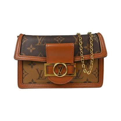 Louis Vuitton Dauphine Chain Reverse Monogram Canvas, Brown, Canvas, Shoulder Bag