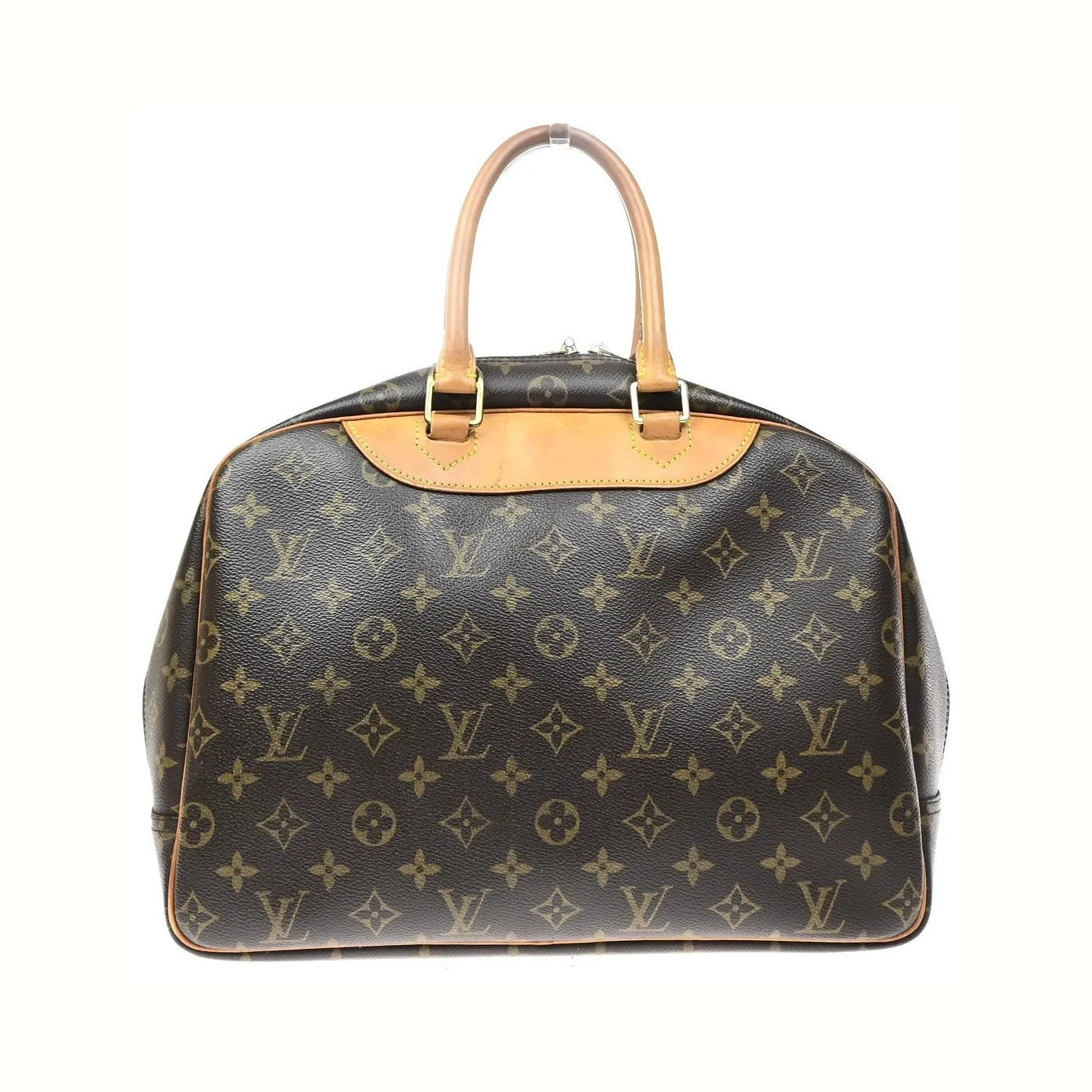 Louis Vuitton Deauville Monogram, Brown, Canvas, Handbag