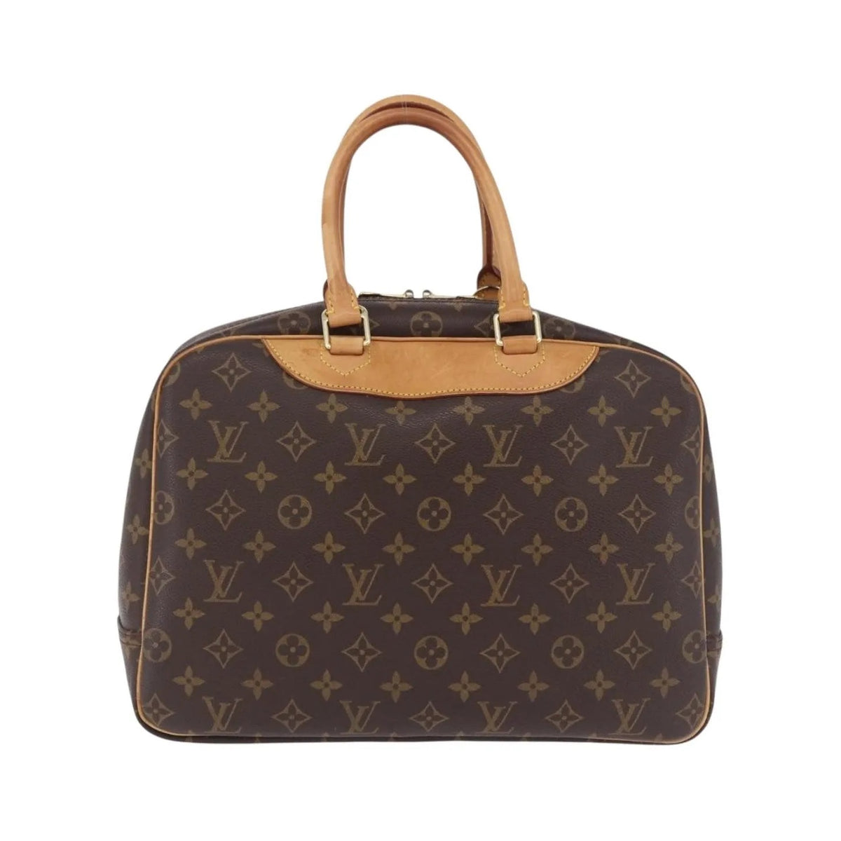 Louis Vuitton Deauville Monogram, Brown, Canvas, Handbag