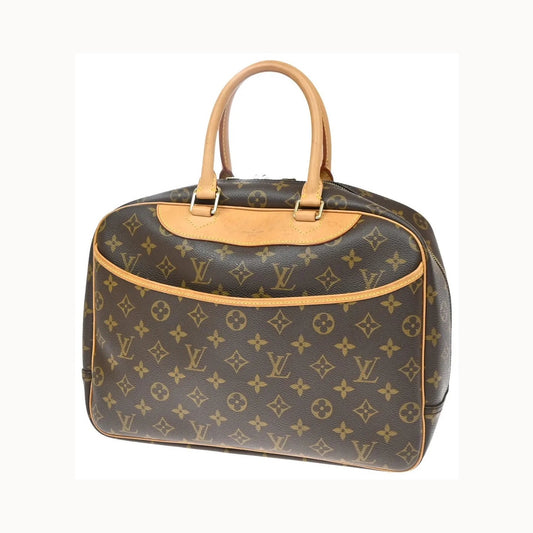 Louis Vuitton Deauville Monogram, Brown, Canvas, Handbag