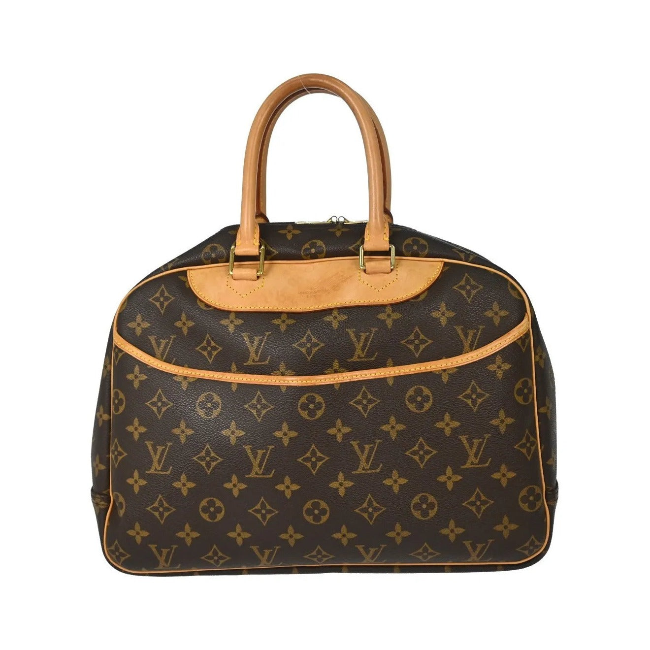 Louis Vuitton Deauville Monogram, Brown, Canvas, Handbag