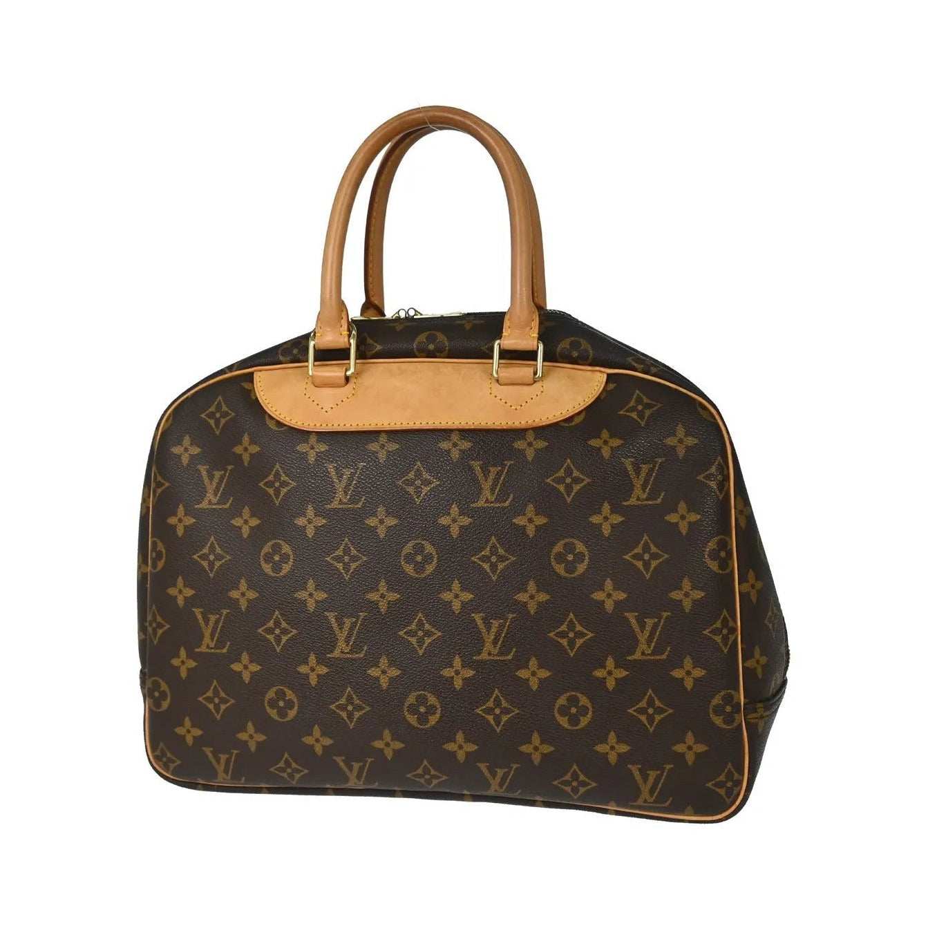 Louis Vuitton Deauville Monogram, Brown, Canvas, Handbag