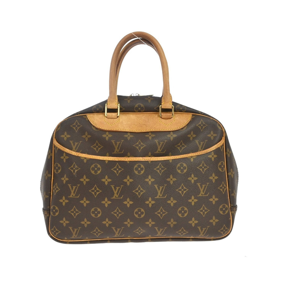 Louis Vuitton Deauville Monogram, Brown, Canvas, Handbag