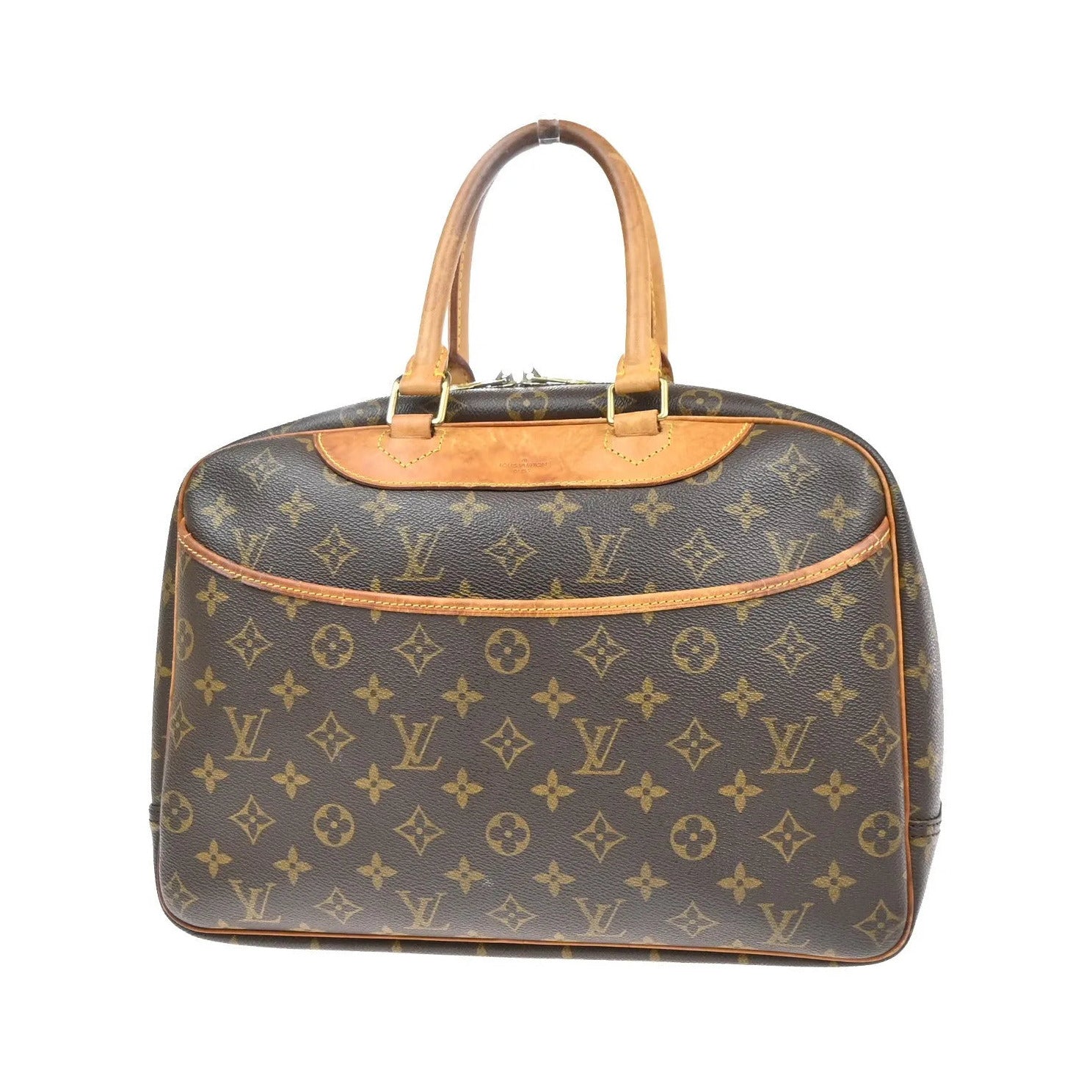 Louis Vuitton Deauville Monogram Canvas, Brown, Canvas, Handbag