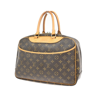 Louis Vuitton Deauville Monogram Canvas, Brown, Leather, Handbag