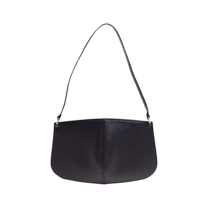 Louis Vuitton Demi Lune Pochette Epi Leather, Black, Leather, Clutch