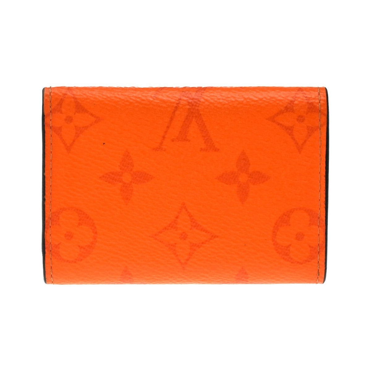 Louis Vuitton Discovery Monogram Taigarama, Orange, Leather, Wallet