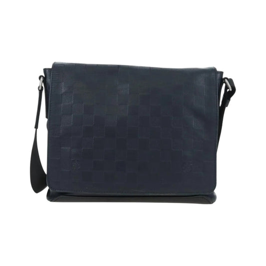 Louis Vuitton District Messenger Damier Infini Leather, Black, Leather, Shoulder Bag