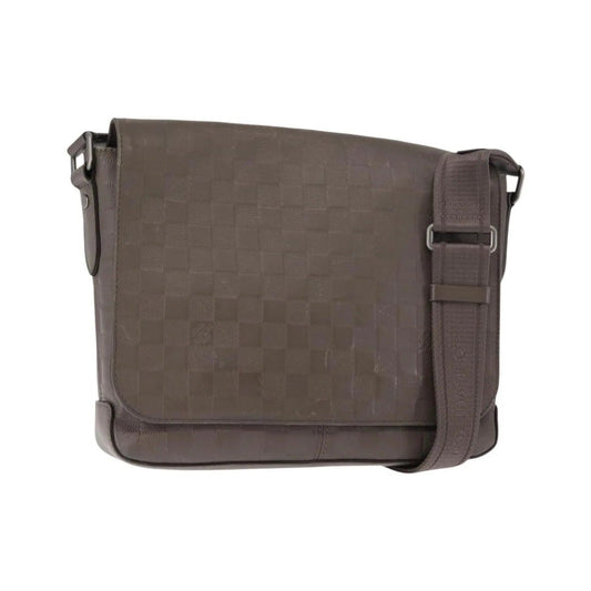Louis Vuitton District Messenger Damier Infini Leather, Gray, Leather, Shoulder Bag