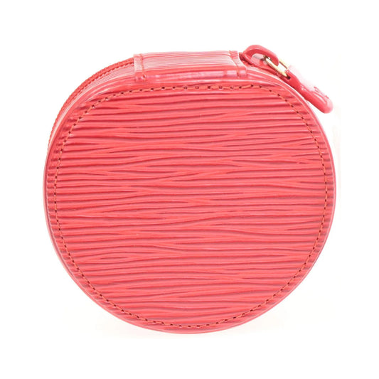 Louis Vuitton Ecrin Bijoux Jewelry Case Epi Leather, Red, Leather, Clutch