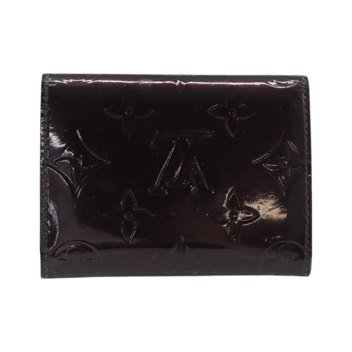 Louis Vuitton Elise Monogram Vernis, Burgundy, Patent Leather, Wallet