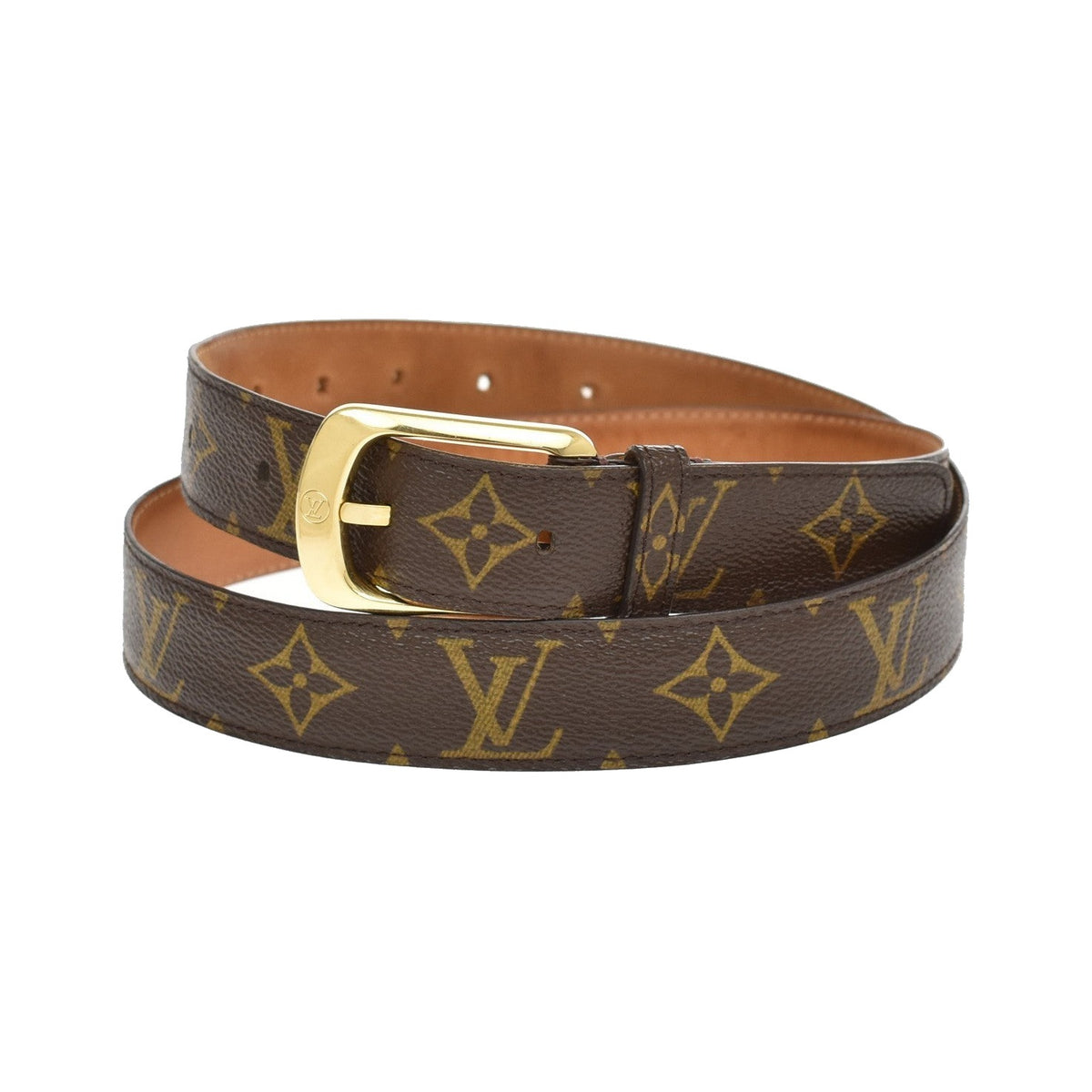 Louis Vuitton Ellipse Belt Monogram Canvas, Brown, Canvas, Belt