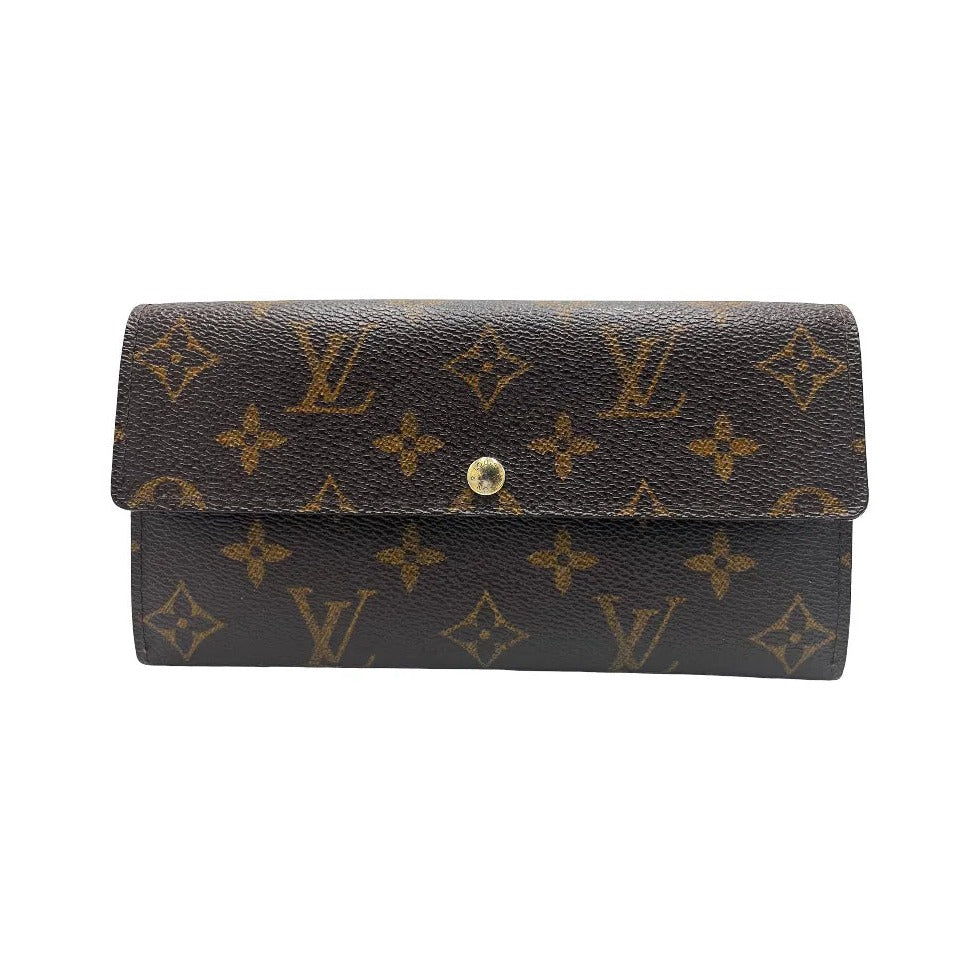 Louis Vuitton Emilie Monogram Canvas, Brown, Canvas, Wallet
