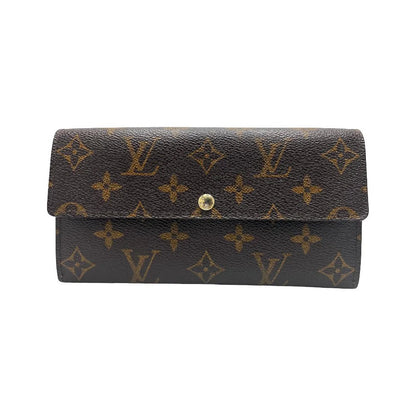 Louis Vuitton Emilie Monogram Canvas, Brown, Canvas, Wallet