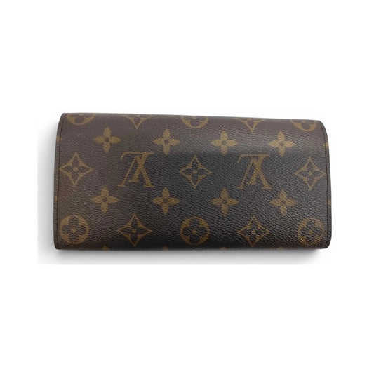 Louis Vuitton Emilie Monogram Canvas, Brown, Canvas, Wallet