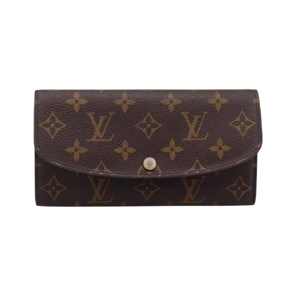 Louis Vuitton Emilie Monogram Canvas, Brown, Canvas, Wallet