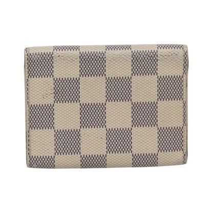 Louis Vuitton Envelope Business Card Holder Damier, White, Canvas, Card Holder