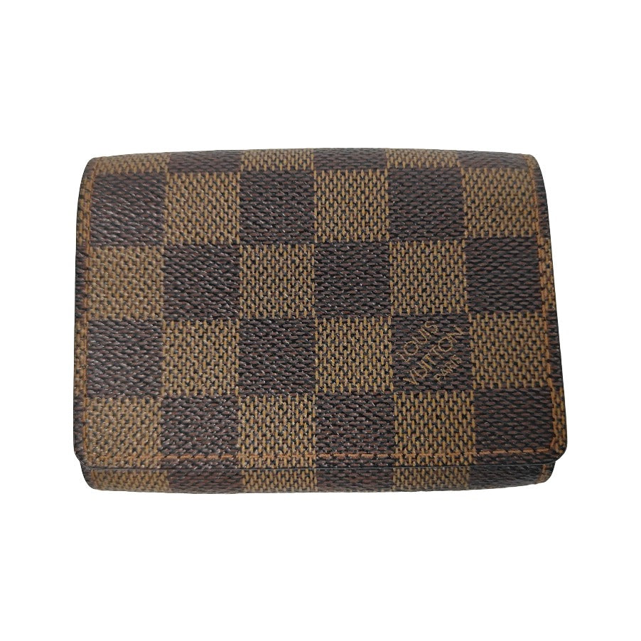 Louis Vuitton Envelope Business Card Holder Damier, Brown, Canvas, Card Holder