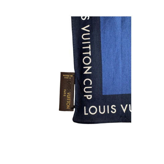 Louis Vuitton Etoile scarf Monogram, Blue, Cotton, Scarf