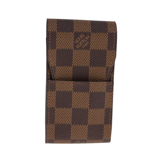 Louis Vuitton Etui Cigarette Case Damier Canvas, Brown, Canvas, Wallet