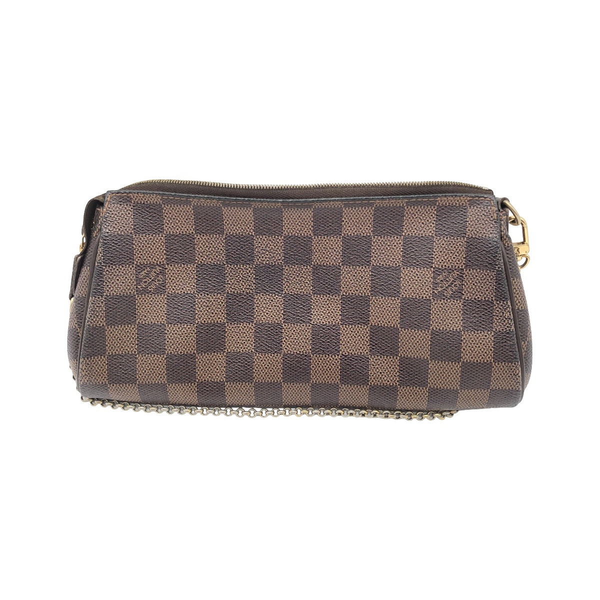 Louis Vuitton Eva Damier Ebene, Brown, Canvas, Shoulder Bag