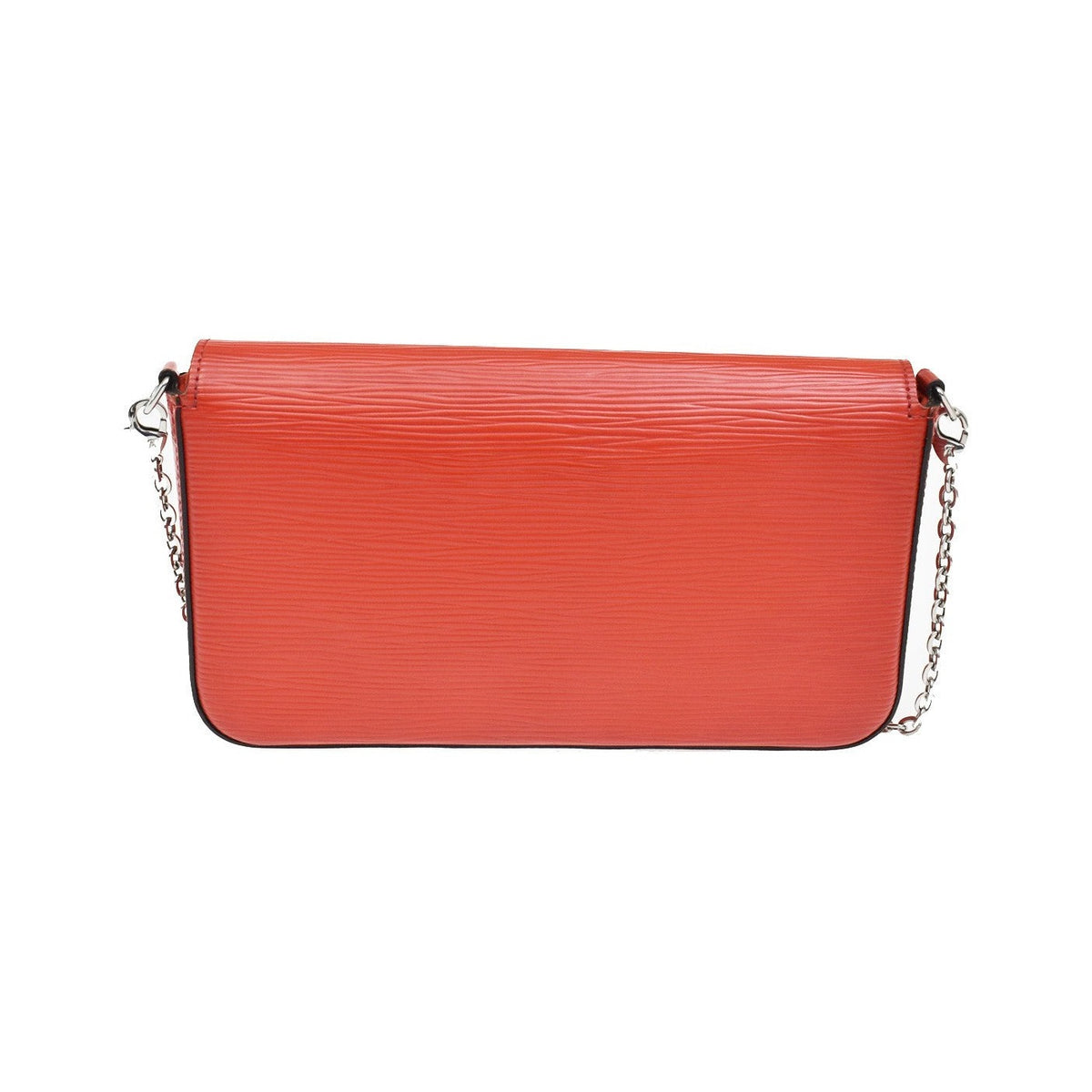 Louis Vuitton Felicie Chain Epi Leather, Red, Leather, Clutch