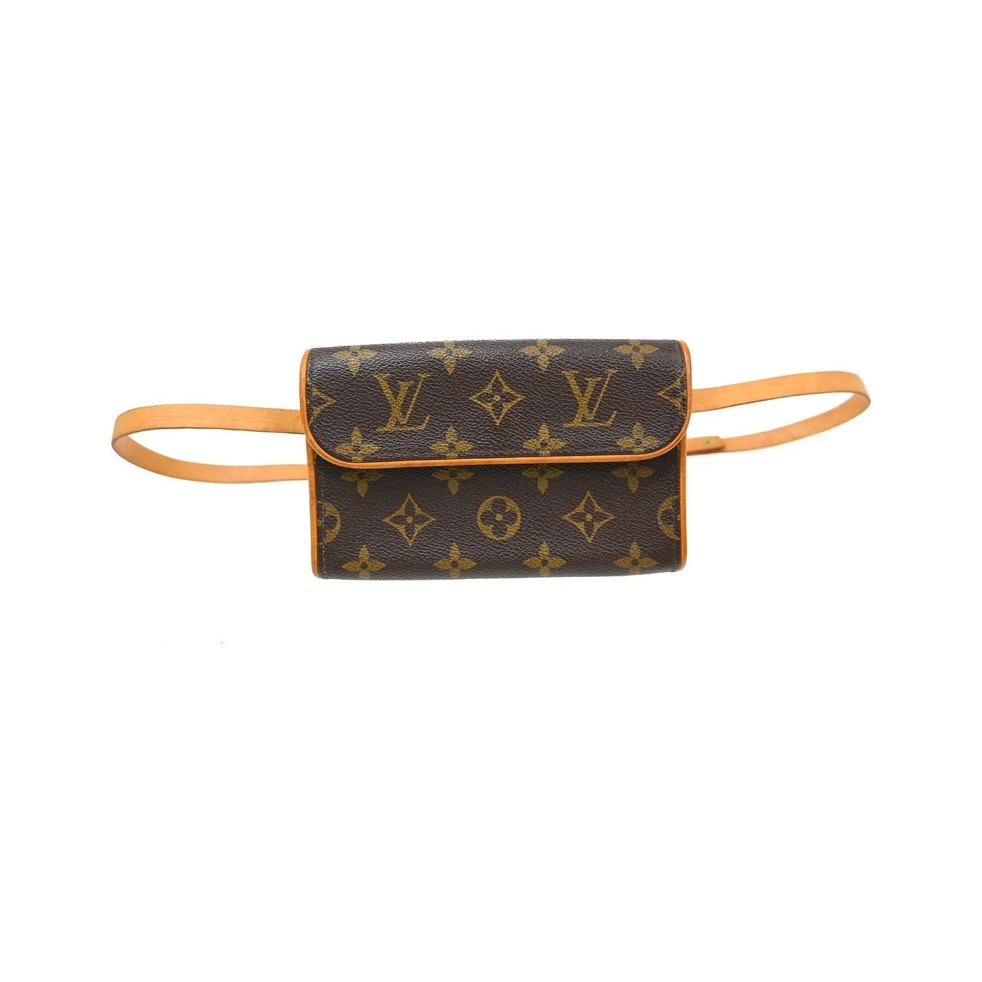 Louis Vuitton Florentine Canvas, Brown, Canvas, Clutch