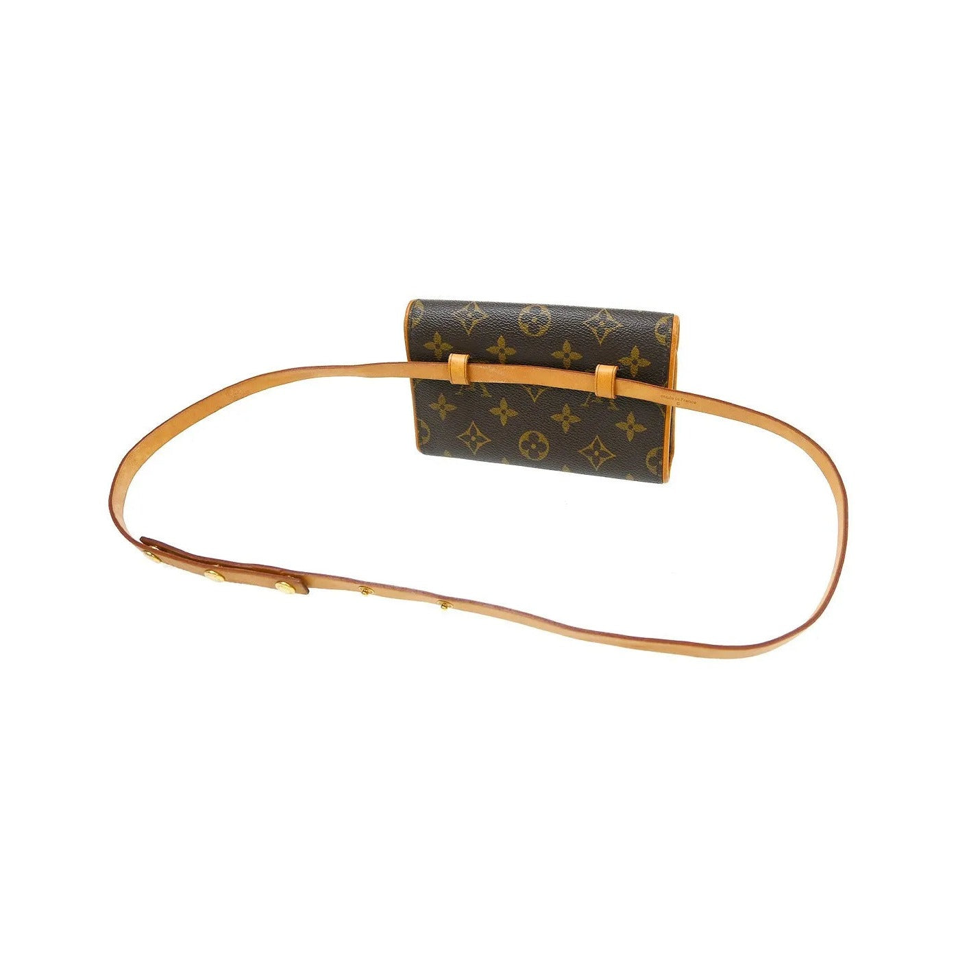 Louis Vuitton Florentine Canvas, Brown, Canvas, Clutch
