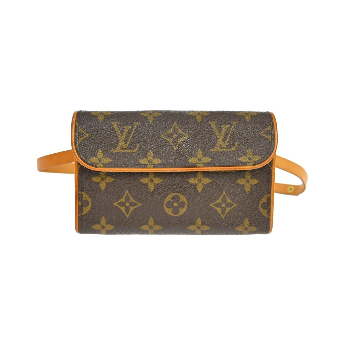 Louis Vuitton Florentine Canvas, Brown, Canvas, Clutch